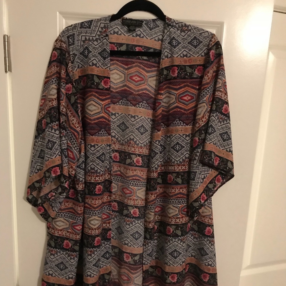 Multi color kimono